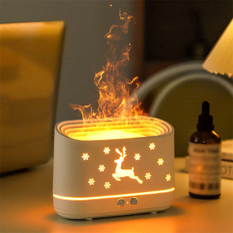Flame Mist Diffuser Lamp